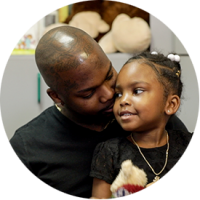 Arlandell and his daughter