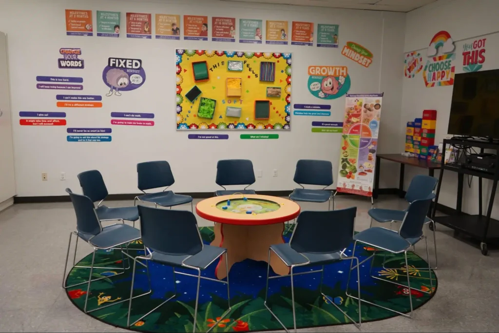 A classroom at a Sunrise Children’s Foundation location.